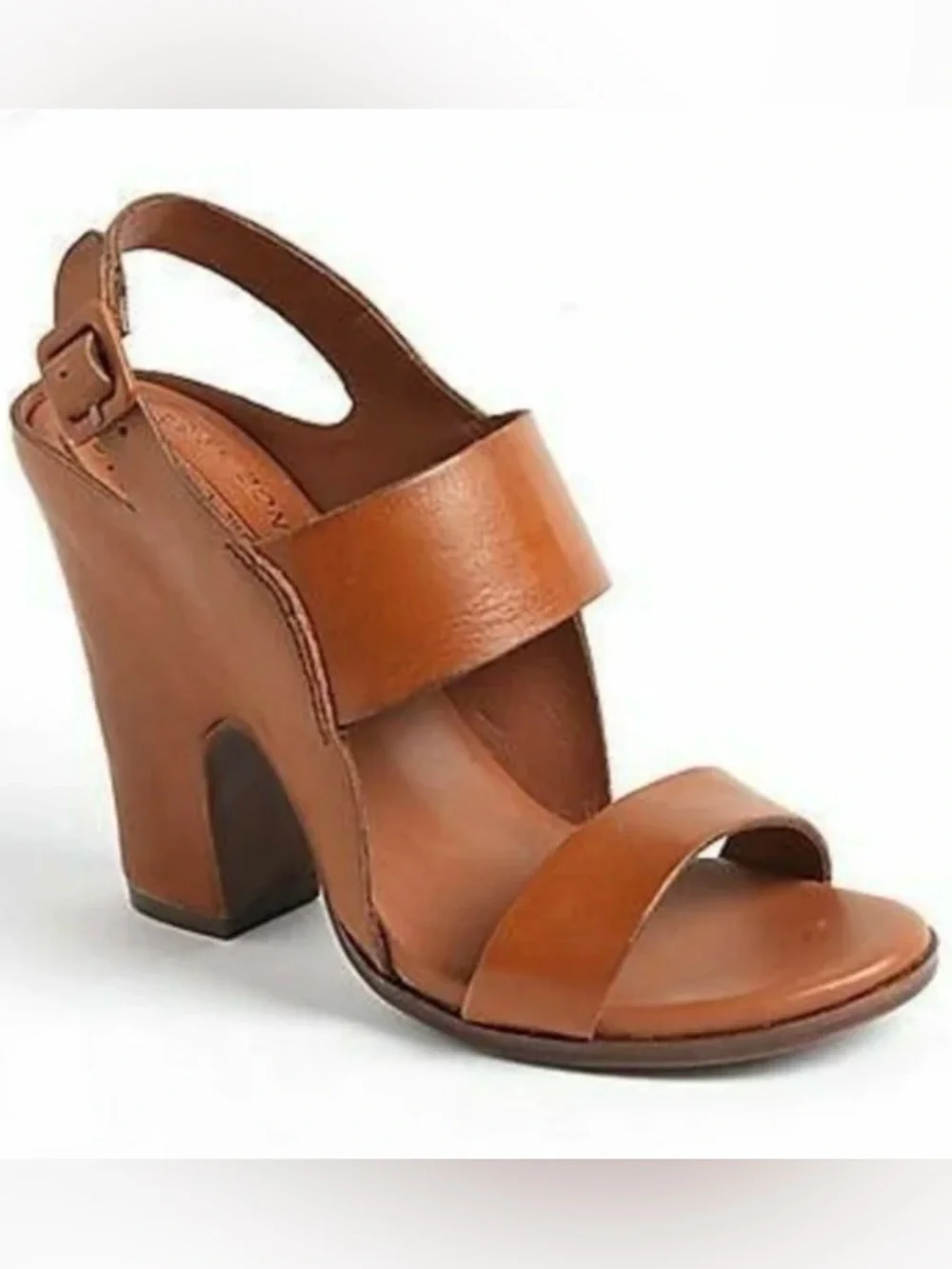 Kork Ease Sloane Open Toe Block Heel Sling Back Sandals - Picture 1 of 11